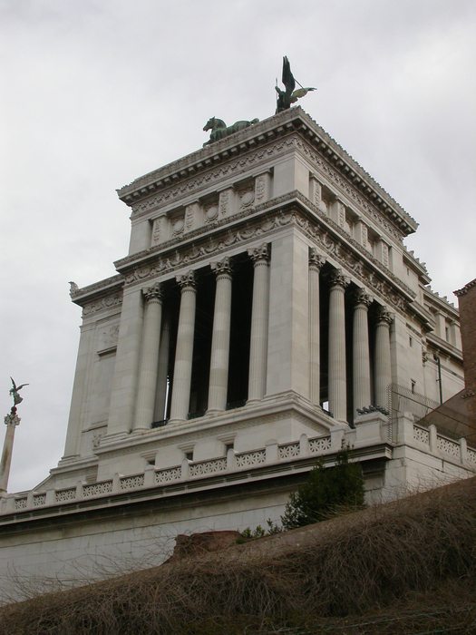 Victor Emmnuel II Monument Vittoriano Rome Italy from the side