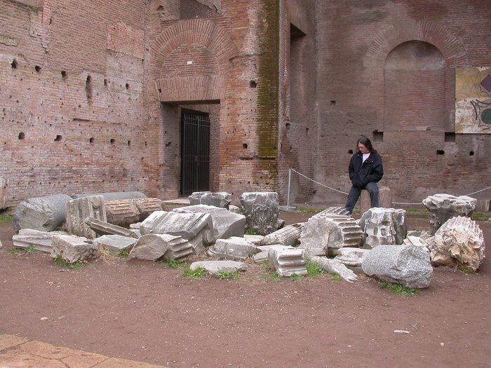 Eric with broken column